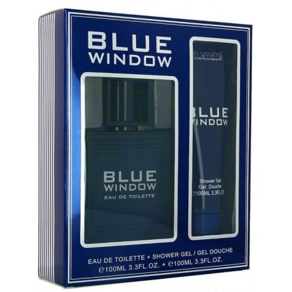 Kit Perfume Linn Young Blue Window EDT 100mL + Shower Gel 100mL - Masculino