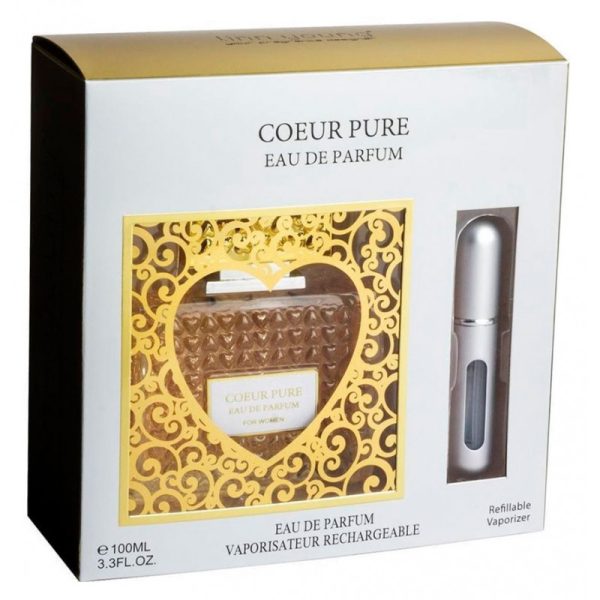 Kit Perfume Linn Young Coeur Pure EDP 100mL + Refillable Vaporizer - Feminino