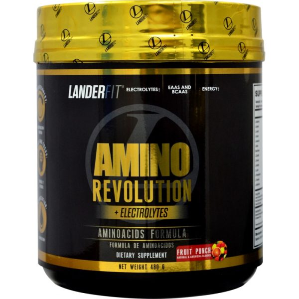 Landerfit Amino Revolution + Electrolytes Fruit Punch (480g)