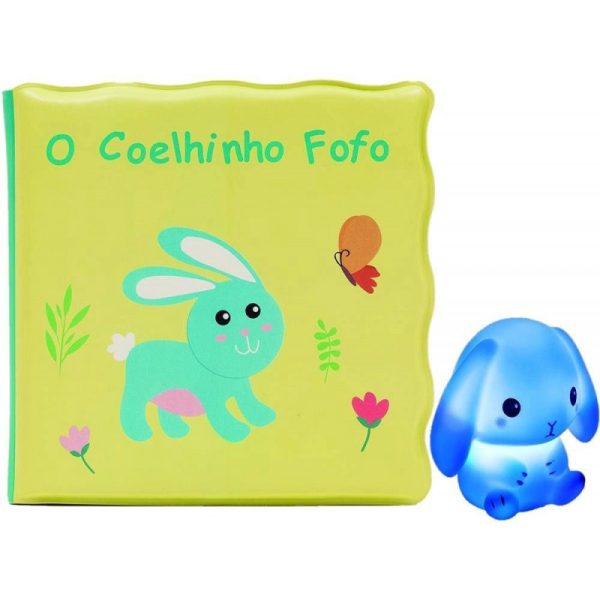 Livrinho de banho coelhinho com luz Buba 7496