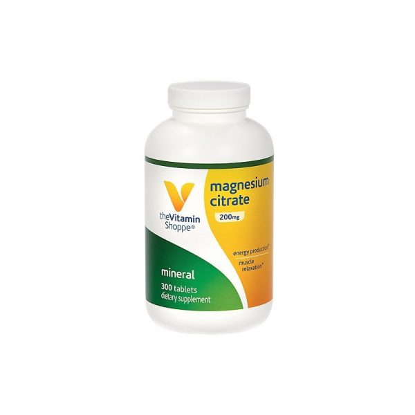 Magnesium Citrate The Vitamin Shoppe Mineral (300 Capsules)