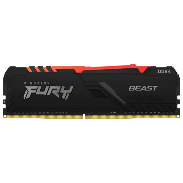 Memória Kingston Fury Beast RGB 8GB 3200MHz DDR4 KF432C16BBA/8