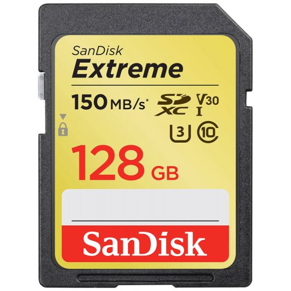 Memoria SD Sandisk 128GB Extreme SDXC UHSI 150MB/s