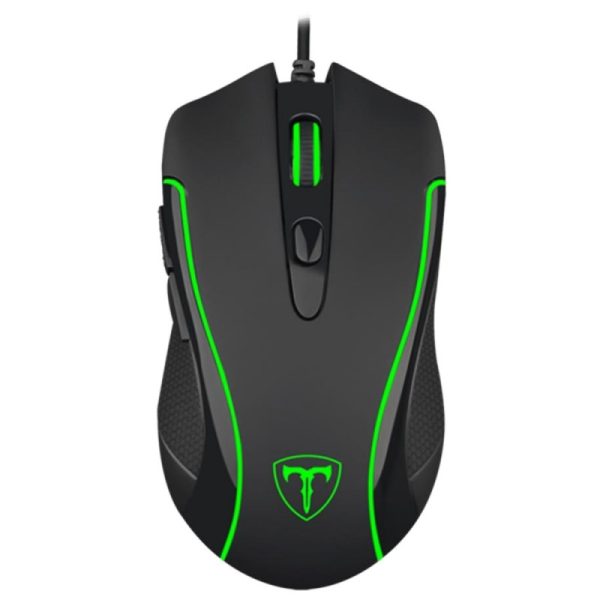 Mouse Gamer T-Dagger T-TGM106 Private RGB 3200 DPI com Fio Preto