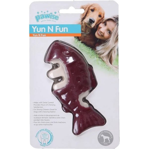 Peixe de Nylon saborizado para cachorros - Pawise Yun N Fun Chicken 14582