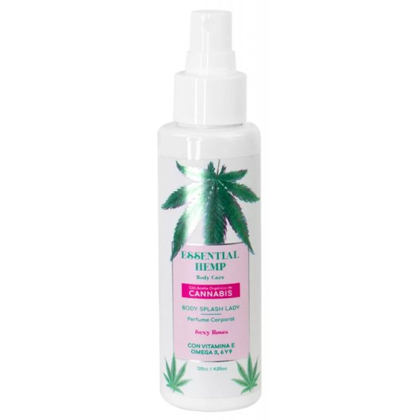 Perfume Corporal Essential Hemp Cannabis Sexy Roses - 120mL