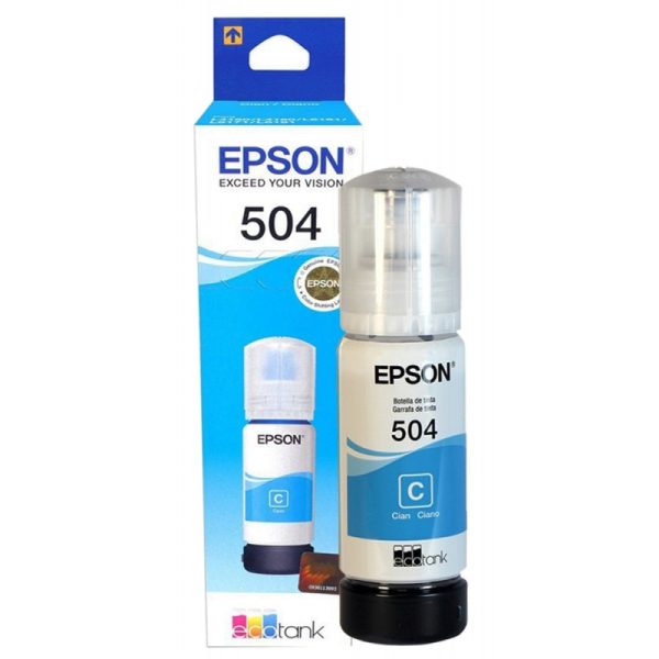 Refil de Tinta Epson T504220 70ml - Cyan