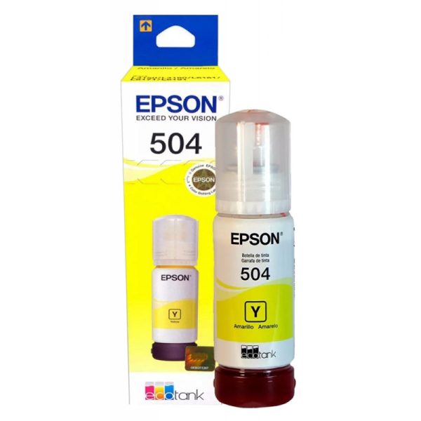 Refil de Tinta Epson T504420 70ml - Amarelo