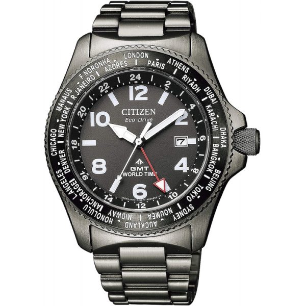 Relógio Masculino Citizen World Time BJ7107-83E - Analógico