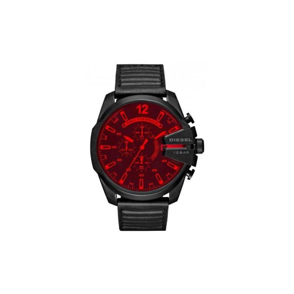 Relógio Masculino Diesel Mega Chief Black Chronograph Analógico DZ4460