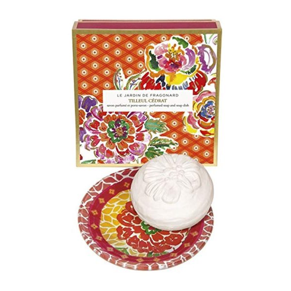 Sabonete Perfumado Fragonard Tilleul Cédrat 150g + Saboneteira 13cm