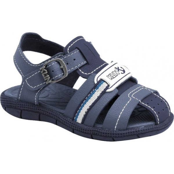 Sandália Infantil KLIN Tic Tac Casual 171 - Cobalto/Azul Marinho