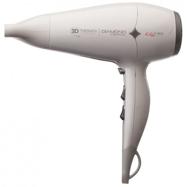 Secador de Cabelo GA.MA Diamond Ceramic iON 3D Therapy Treatment 2300W - Branco (220V)