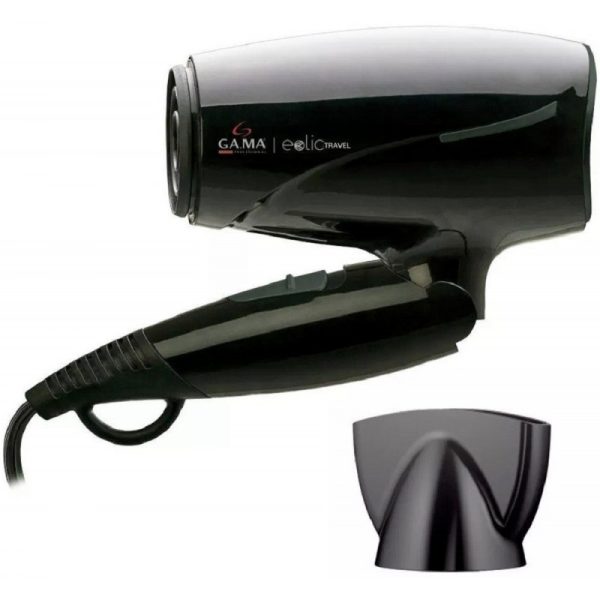 Secador de Cabelo GA.MA Eolic Travel 1600 - Preto (110/220v)