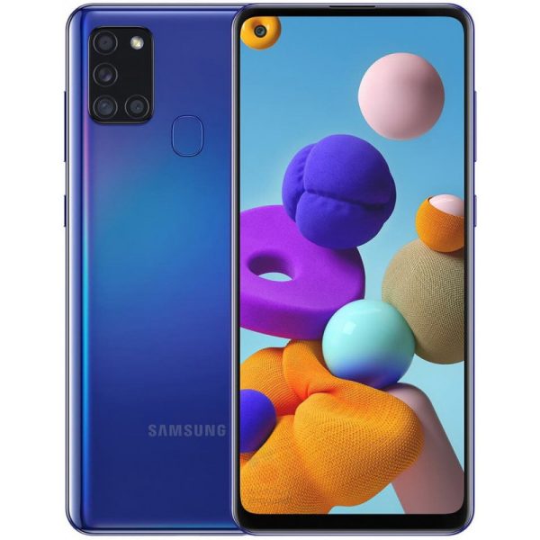 Smartphone Samsung Galaxy A21S SM-A217M DS LTE 6.5" 4/64GB Blue - Garantia 1 ano