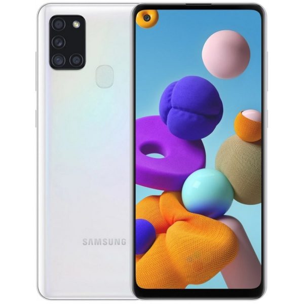 Smartphone Samsung Galaxy A21S SM-A217M DS LTE 6.5" 4/64GB White - Garantia 1 ano