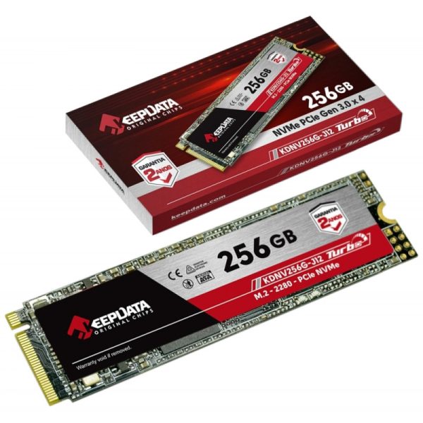 SSD KeepData 256GB NVMe PCIe Gen 3.0 x4 - KDNV256G-J12