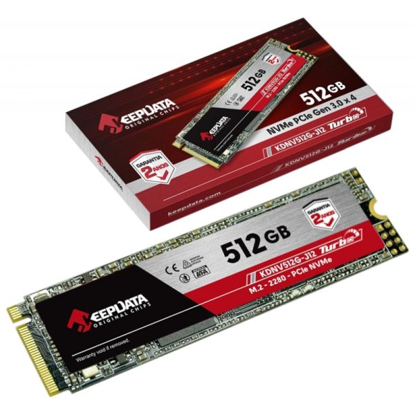 SSD KeepData 512GB NVMe PCIe Gen 3.0 x4 - KDNV512G-J12