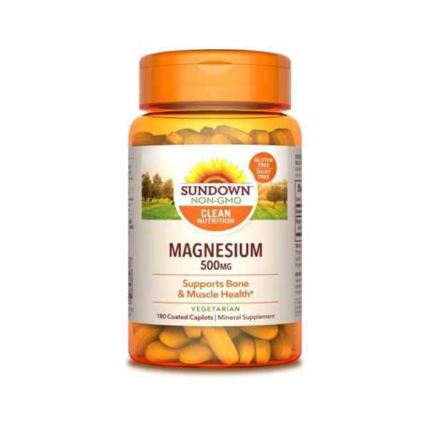 Sundown Naturals Magnésio 500MG 180 Tabletas