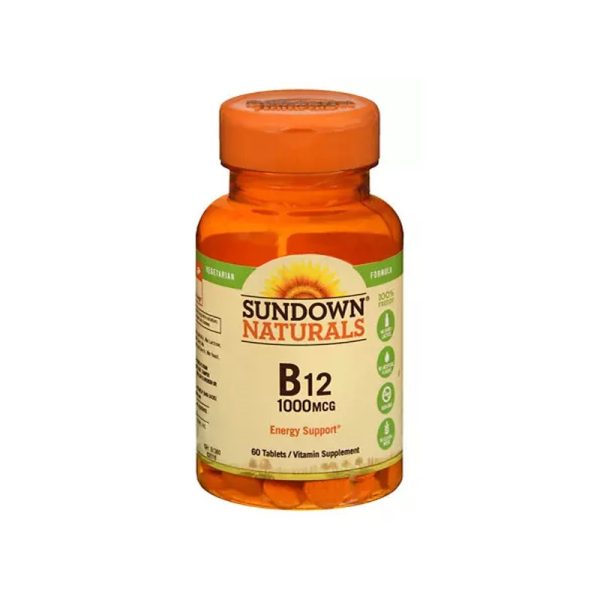 Sundowns Naturals B12 1000 MCG 60 Cápsulas