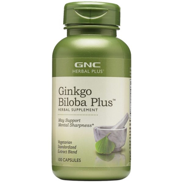 Suplemento GNC Ginkgo Biloba Plus 100 Cápsulas