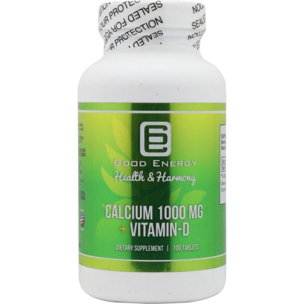 Suplemento Good Energy Calcium 1000 mg + Vitamin-D 100 Capsulas