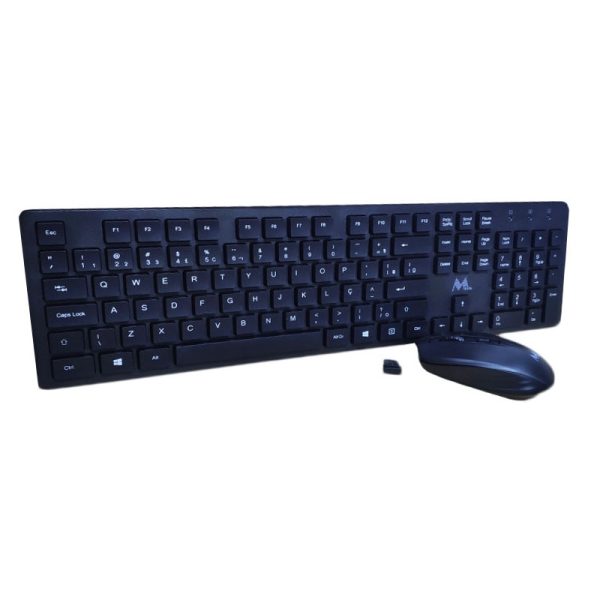 Teclado e Mouse sem Fio Mtek KM0139 Standard - Preto (Português)