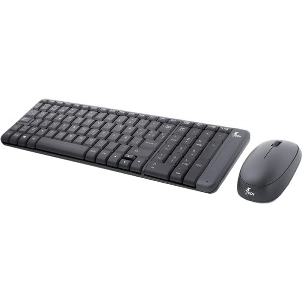 Teclado e Mouse sem Fio Xtech XTK310S Preto (Espanhol)