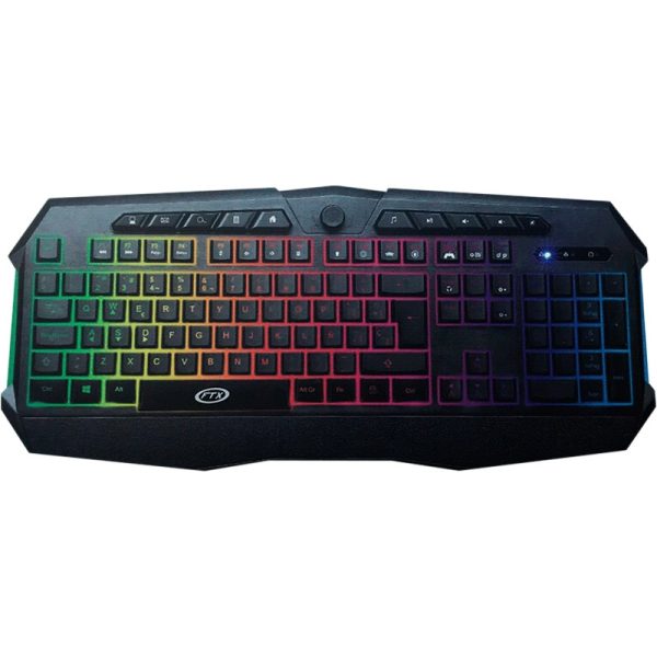 Teclado FTX Gaming FTXK623 RGB com Fio USB - Espanhol