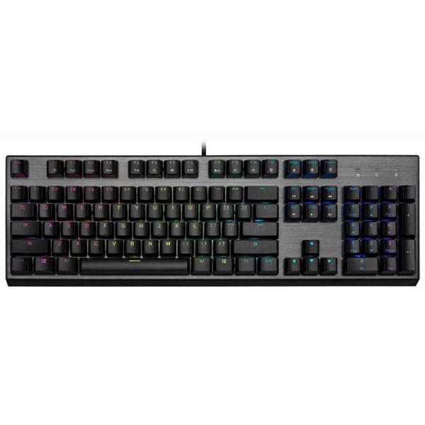 Teclado Gamer Mecânico Cooler Master CK350 com Fio Preto Inglês