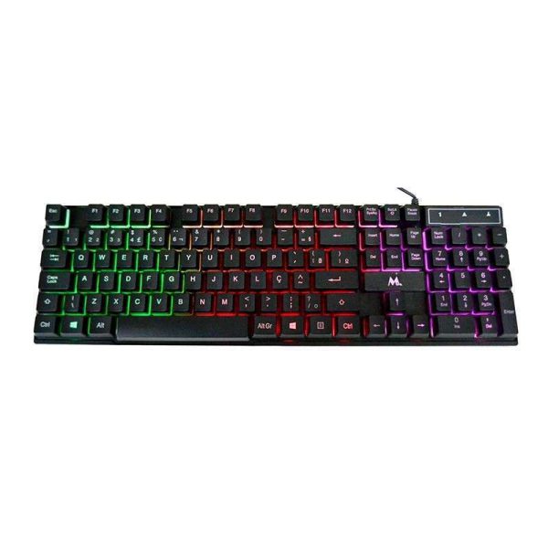 Teclado Mtek Keeyboard KPL982 - Preto com Fio (Português)