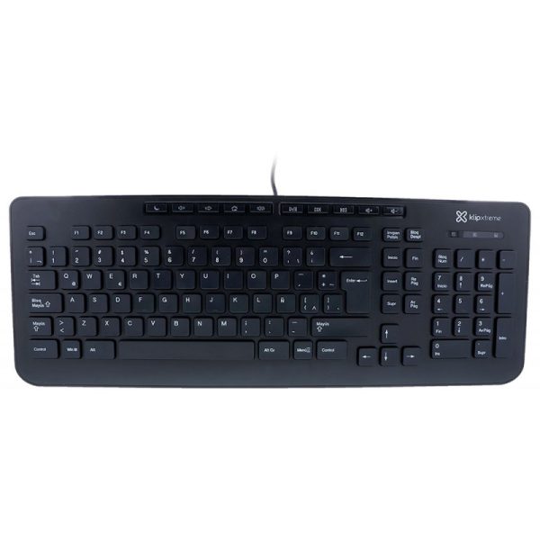 Teclado Multimidia Klip Xtreme Nimbus KKM-251S Preto (com Fio - Espanhol)