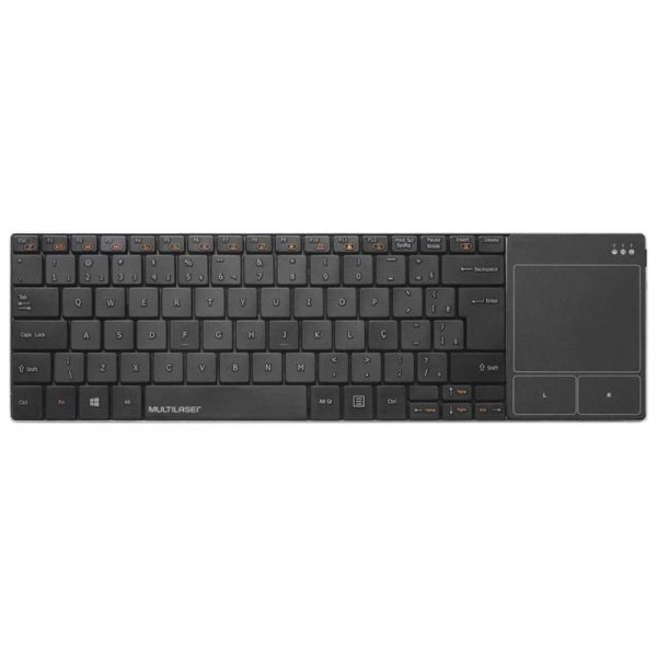 Teclado sem Fio Multilaser TC219 para Smart TV com Touchpad Preto - (Português)