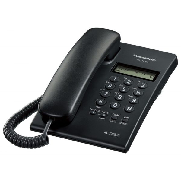 Telefone Fixo com Fio Panasonic KX-T7703X - Preto