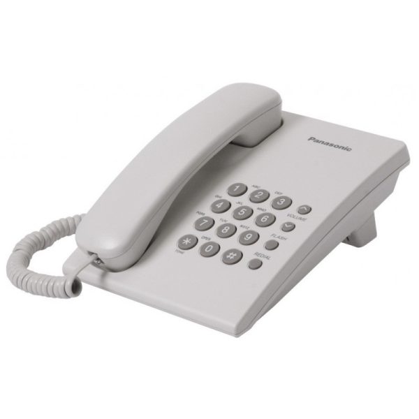 Telefone Fixo com Fio Panasonic KX-TS500LXW - Branco