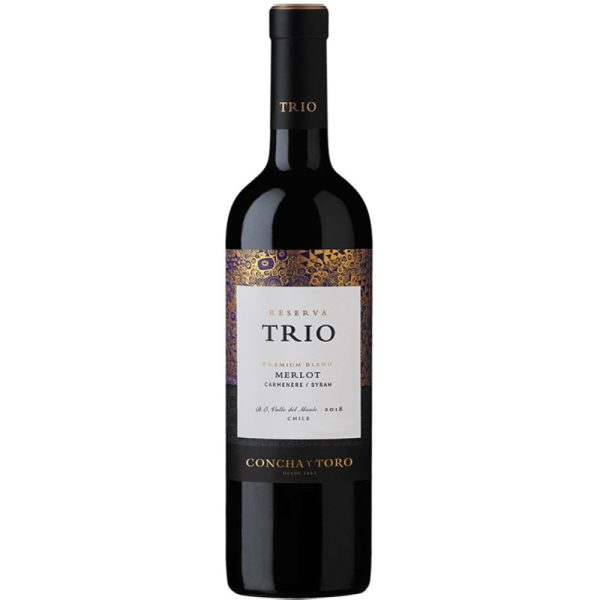 Vinho Concha y Toro Trio Reserva Merlot 2018