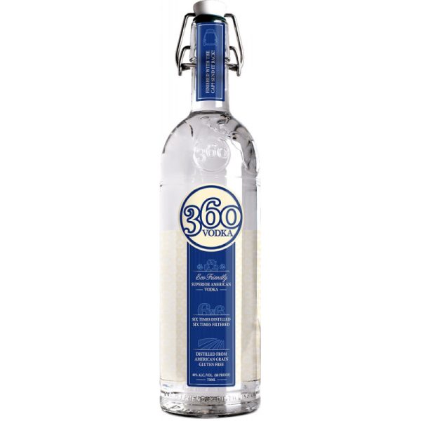 Vodka 360 Superior American 750mL