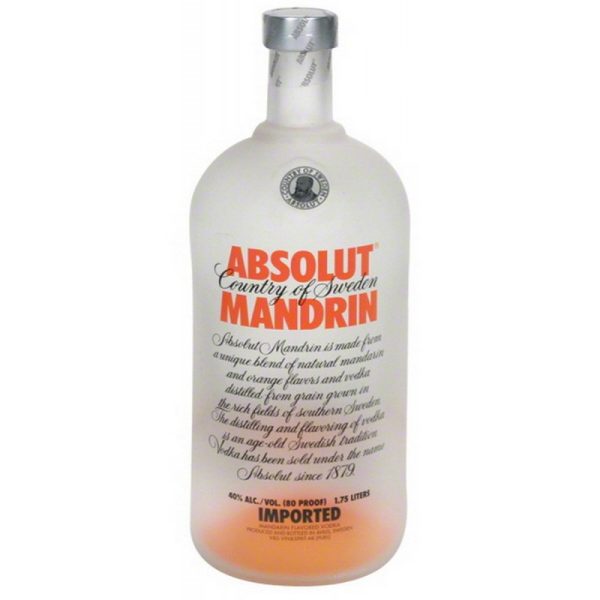 Vodka Absolut Mandrin  1.75 Lt