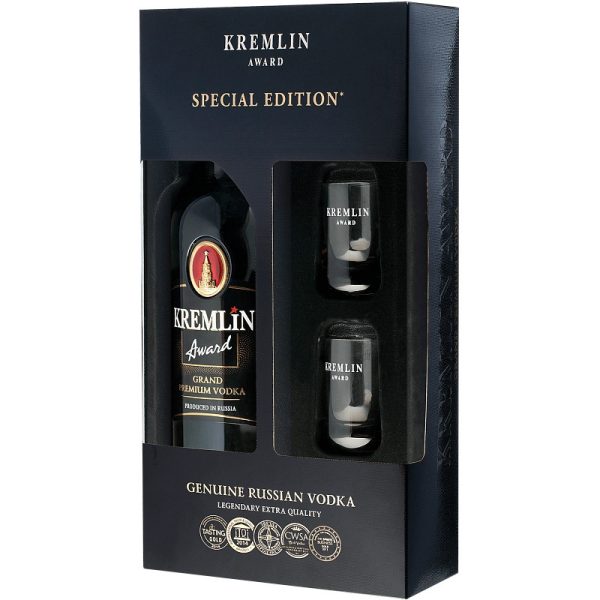 Vodka Kremlin Award Grand Premium + Copo - 750mL